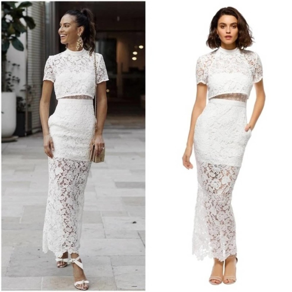 Self-Portrait Marcela Guipure Lace Bridal Gown Size 2